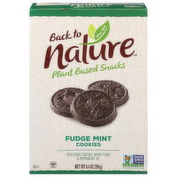 Back to Nature Cookies, Fudge Mint, Plant Based - 6.4 Ounce