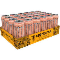 Monster Energy Ultra Monster Energy Ultra, Peachy Keen, Sugar Free Energy Drink, 24 Pack - 16 Fl Oz