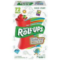 Fruit Roll-Ups Fruit Flavored Snacks, Strawberry Blast/Tropical Tie Dye, Variety Pack - 72 Each