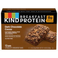 Kind Dark Chocolate Cocoa Breakfast Bars, 6 Each