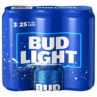 Bud Light Beer - 3 Each