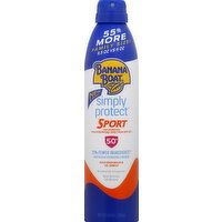 Banana Boat Sunscreen Spray, Clear, Sports, Broad Spectrum SPF 50+ - 9.5 Ounce