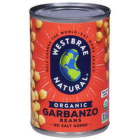 Westbrae Natural Garbanzo Beans, Organic - 15 Ounce