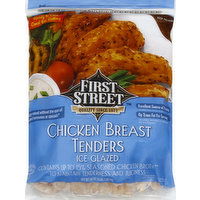 First Street Chicken Breast Tenders, Ice Glazed - 64 Ounce