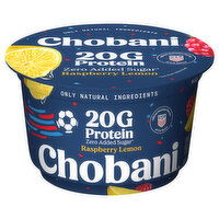 Chobani Zero Added Sugar Lowfat Greek Raspberry Lemon Yogurt - 6.7 Ounce