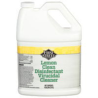 First Street Virucidal Cleaner, Disinfectant, Lemon Clean, 1 Gallon