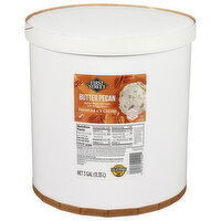 First Street Ice Cream, Butter Pecan, Premium, 3 Gallon