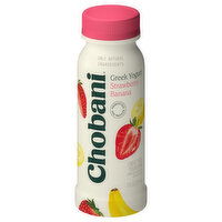 Chobani Yogurt Drink, Greek, Lowfat, Strawberry Banana, 7 Ounce