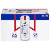 Michelob Ultra Beer, Superior Light, 15 Each