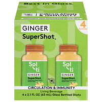 Sol-Ti Living Beverage, Ginger, SuperShot - 4 Each
