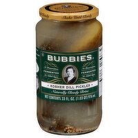 Bubbies Kosher Dill Pickles - 33 Fluid ounce