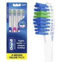 Oral-B Advanced Clean Toothbrushes, Soft - 4 Each