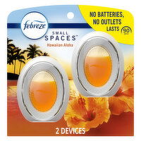 Febreze Small Spaces Air Freshener, Odor-Fighting, Hawaiian Aloha, 2ct, 0.5 Ounce