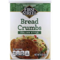 First Street Bread Crumbs, Italian Style - 15 Ounce