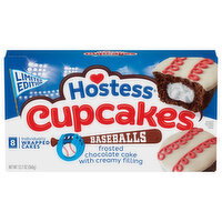 Hostess Baseballs Frosted Chocolate Cupcakes - 8 Each