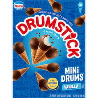 Drumstick Frozen Dairy Dessert Cones, Vanilla - 20 Each