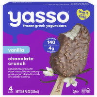 Yasso Vanilla Chocolate Crunch Vanilla Bars - 4 Each