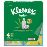 Kleenex 3-Ply 3 in 1 Coconut Oil + Aloe Tissues - 4 Each