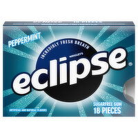 Eclipse Gum, Sugarfree, Peppermint - 18 Each