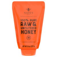 Nate's 100% Pure Raw & Unfiltered Honey - 14 Ounce
