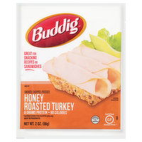 Buddig Roasted Turkey, Honey, 2 Ounce