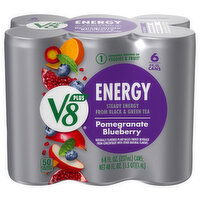 V8 Energy Beverage, Pomegranate Blueberry - 6 Each