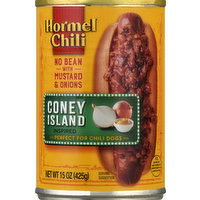 Hormel Chili, No Bean, Coney Island - 15 Ounce