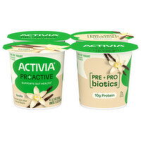 Activia Proactive Vanilla Probiotic Low Fat Yogurt - 4 Ounce