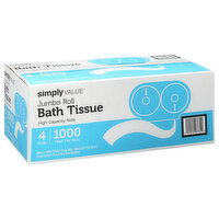 Simply Value Two-Ply Jumbo Roll Bath Tissue - 4 Each
