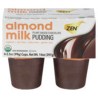 Zen Chocolate Pudding, Plant Based, Almond Milk - 4 Each