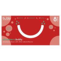 Bubly Sparkling Water, Strawberry, 96 Ounce