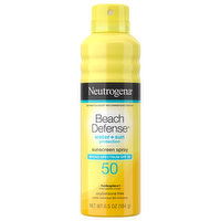 Neutrogena Sunscreen Spray, Water + Sun Protection, Broad Spectrum SPF 50 - 6.5 Ounce