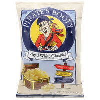 Pirate's Booty Rice & Corn Puffs, Aged White Cheddar - 4 Ounce