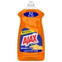 Ajax Liquid Dish Soap, Triple Action, Mess-Free, Easy-Flip Cap, Orange Scent - 52 Fluid ounce