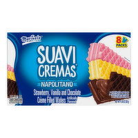 Marinela Marinela Suavicremas Napolitano Crème Filled Wafer Cookies, 8 count, 11.28 oz - 11.28 Ounce