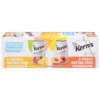 Kern's Nectar, Mango/Peach, 12 Pack - 12 Each