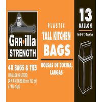 Grr-lla Tall Kitchen Liner, 13 gl - 40 Each