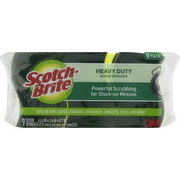 Scotch Brite Scrub Sponges, Heavy Duty, 9 Pack - 9 Each