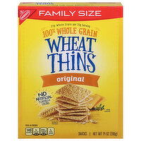 Wheat Thins Snacks, 100% Whole Grain, Original, Family Size - 14 Ounce