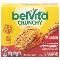 belVita Breakfast Biscuits, Cinnamon Brown Sugar, Crunchy, 8.8 Ounce