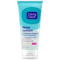 Clean & Clear Exfoliating Cleanser, Deep Action - 7 Fluid ounce