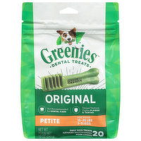 Greenies Daily Dog Treats, Original, Petite - 20 Each