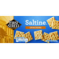 First Street Crackers, Saltine - 16 Ounce