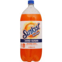 Sunkist Soda, Zero Sugar, Orange - 67.62 Ounce