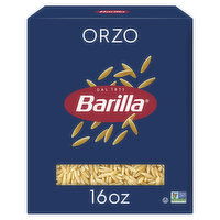 Barilla Orzo - Non-GMO Pasta Made with Durum Wheat Semolina - Kosher Certified Pasta - 1 Pound