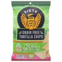 Siete Tortilla Chips, Grain Free, Squeeze of Lime, 5 Ounce