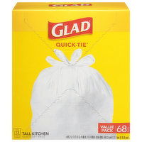 Glad Bags, Tall Kitchen, Value Pack - 68 Each