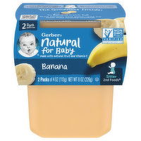 Gerber Banana, Sitter 2nd Foods, 2 Pack, 2 Each