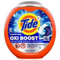 Tide + Detergent, Oxi Boost, Power Pods - 25 Each
