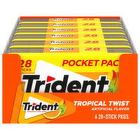 Trident Gum, Sugar Free, Tropical Twist - 6 Each